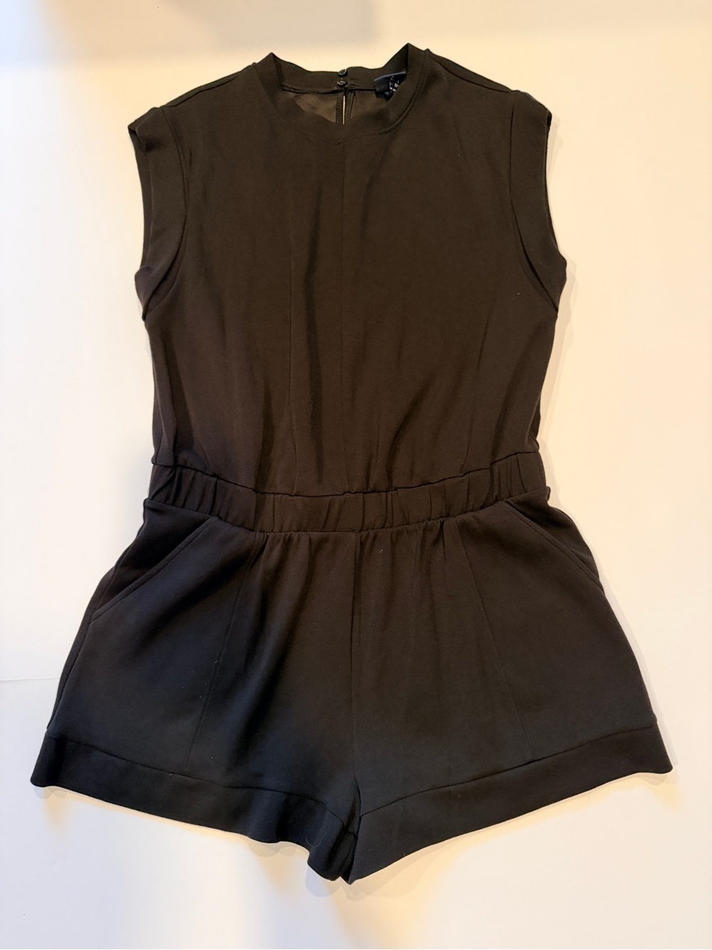 Black Sleeveless Romper - Women